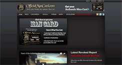 Desktop Screenshot of officialmancard.com